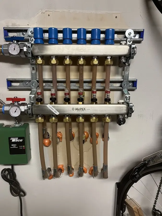 Plumber performing Gas Leak Detection at a residential property in Palmetto Estates